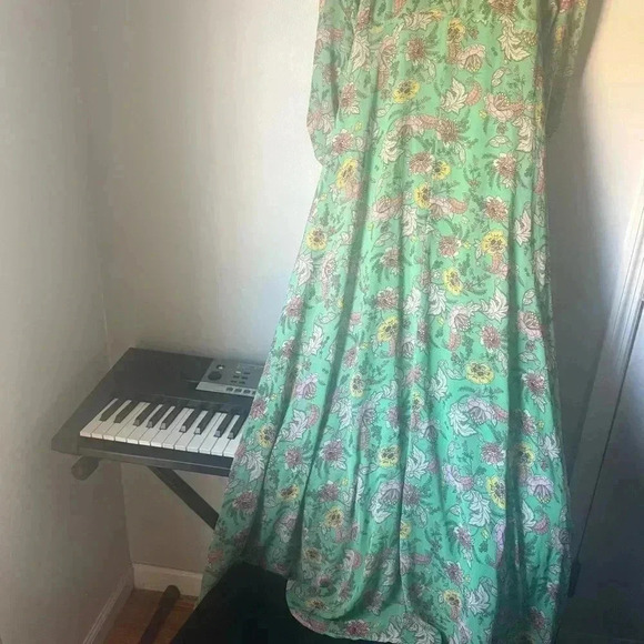 Free People Green Floral Maxi Dress - Picture 9 of 11